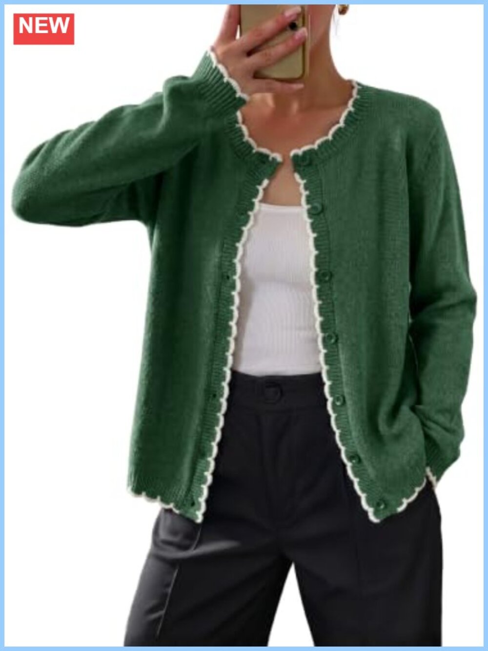 Womens V-Neck Button Front Cardigan Sweater Lightweight Knit Fall Winter